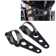 [081] B1-2 Vintage Motorcycle Headlight Bracket Chopper Cafe 35-43mm