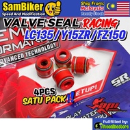(1 SET) 4PCS Racing Valve Seal Stem YAMAHA LC135 V1 V2 V3 V4 V5 V6 V7 Y15ZR Y15 FZ150 135 LC Double 