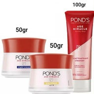 Paket Pond's Age Miracle Foam 100g + Day Cream 50g + Night Cream 50g