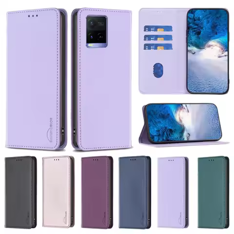 Wallet Magnetic Flip Letter Leather Case For Vivo Y78 Y36 Y35 Y33S Y27 Y22S Y31 Y20 Y17 Y15 Y12 Y11 