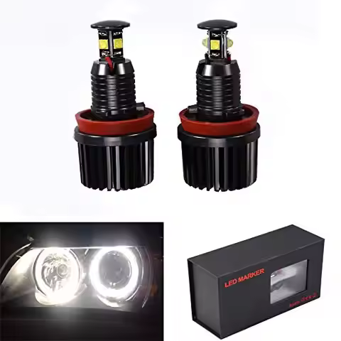 H8 led angel eye 360 degree halo bulb 6000K xenon white for BMW E90 E92 E70 E71 E82 E89 M6 X5 Z4 740