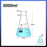 ขวดชมพู่ ขวดรูปชมพู่ Erlenmeyer flask 50ml 100ml 250ml 500ml 1000ml 2000ml