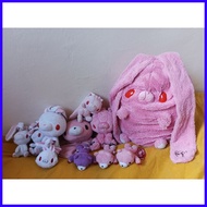 Gloomy Bear and Gloomy Bunny Plushies and Charms
