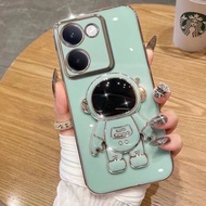 Space Pilot Case For iNfinix Smart9 7 10 5 8 Pop8 Pop10 Spark GO1 Hot40i Hot50i Stand Soft Pastel Co