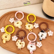 Ganten Cute Cartoon Donut Cat Pendant Girl's Heart Best Friend Key Chain Multifunctional Backpack