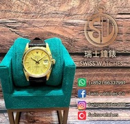 二手 勞力士 Rolex Datejust 18K Gold 16018 Linen 金面［Service Paper] [83xxxxx Serial]