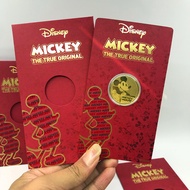 2020 Rat Mickey Mouse 999 Real Pure Gold 0.2g Red Packet Angpow