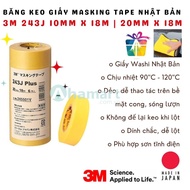 3M 243J paint Masking Tape Masking Tape 10mm x 18m and 20mm x 18m