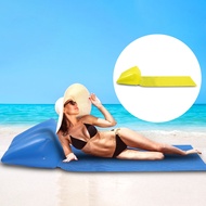 《Europe and America》 Outdoor Beach Mat Inflating Sleeping Pad Air Mattress Attached Pillow Portable Camping Foldable Pvc Material