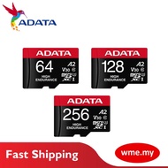 ADATA Memory Card 64GB/128GB/256GB High Endurance microSDXC/SDHC UHS-I Card can keep recording 24/7
