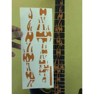 Fire Flames Electric Fretboard Guitar Inlay Sticker Electric Guitar Fingerboard Decal Acoustic Class