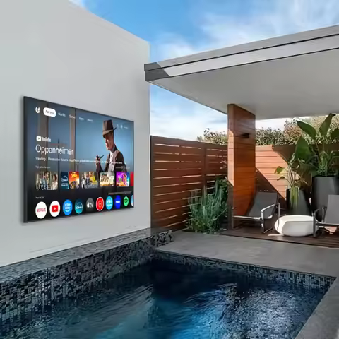 HUSHIDA 55 65 75 86 UHD/4K 1000nits HDR High Brightness Outdoor TV Dustproof IP55 Waterproof Smart T