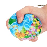 [UIUI]  Squishy Squeeze World Map Globe Palm Ball Slow Rising Stress Reliever Kids Toys