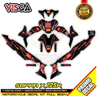 Decal Supra X 125 R Modif Keren Stiker Supra X 125 R Full Body Striping Supra X 125 R Variasi Keren