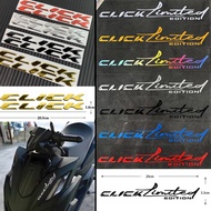 Click Logo Badge Sticker Reflective Motorcycle Body Windshield Pull Flower Decal for Honda Click 125