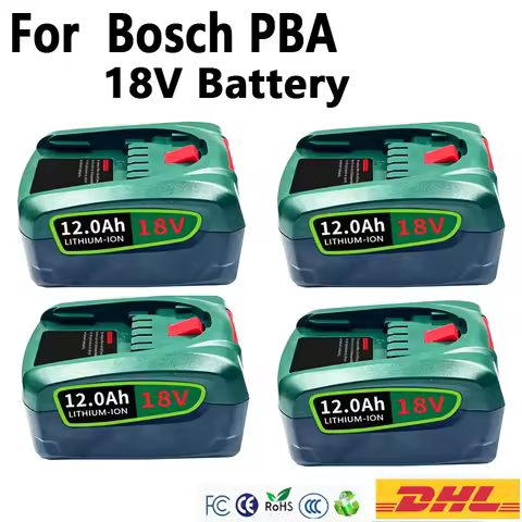 8000mAh Battery For Bosch PBA 18V Replacement Battery For Bosch Home & Garden PBA PSB PSR 18V Batter