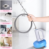 Iron Snake To Remove Clogged Pipes Fix Water Pipe Washbasin Toilet Hand-Cranked Steel 3/10 Meters Z4