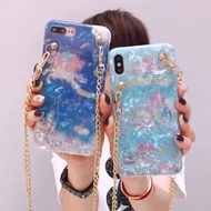 Neck Chain Case Ice Blue Little Scale/Kitty Scale IPhone 6/6s/6+/6s+/7/8/7+/8+/X/XS/XR/XSMAX