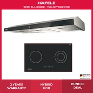 Hafele 90CM Slim Hood + 75cm Hybrid Hob (536.08.900)