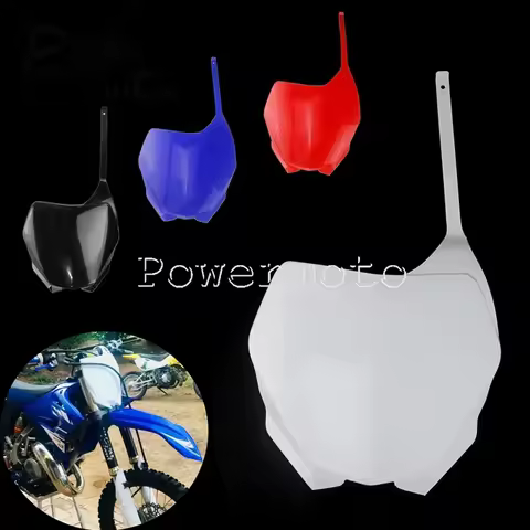 MX Enduro Plasitc Front Number Plate Dirt Bike White Blank Number Plates for Yamaha YZF WR YZ-F YZ W