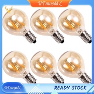 [UTnus9ddL] 6Pcs 1.5W LED G40 Replacement Bulb 220V Retro Globe Gold Dimmable Bulb for Indoor/Outdoo