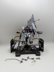 萬代rg Nu高達陰影成品加燈+維修地台上色