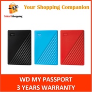 WD My Passport 1TB 2TB 4TB 5TB Black western digital Compatible with Windows and Mac