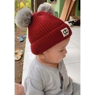 Premium Knitted Baby Beanie Pompom Baby Hat Baby Boy Girl Beanie