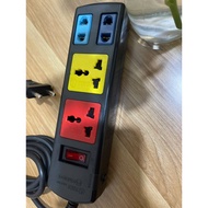 SINO power outlet with multi-purpose extension cord, 4 3m and 5m cord sockets