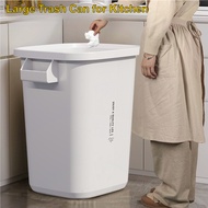 47l Large Capacity Household Trash Can Kitchen Square Trash Can Outdoor Can