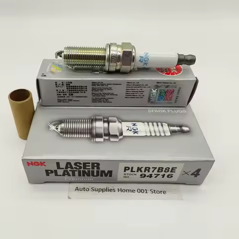 4Pcs NGK A0041594403 PLKR7B8E 94716 Dual Platinum Spark Plug For Benz C180 C200 C260 E200 E260 SLK 2