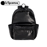 Lesportsac 亮面健行後背包/ 閃耀黑