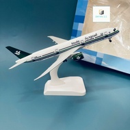 Boeing B787-8Dreamliner Airplane Model Saudi Arabian Airlines Seamless wheels + luxury display stand