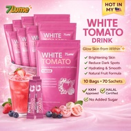 【HALAL】[10 Bags] 7LUME White Tomato 9 in 1 Whitening Brightening Skin Supplement Pure Natural 0 Addi