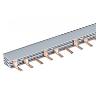 Busbar comb jumper rail copper MCB 3P 3 phase 1m 1 meter