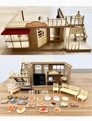 Sylvanian Families 森林家族 1996 紅色 麵包店連樓梯 Red Bakery with Stairs Bread Shop Boulangerie  絕版 Limited Edi