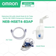 Omron NEB-NSET4-83AP Nebulizer Kit with Adult Mask and Air Tube Set for Compressor Nebulizer NE-C803