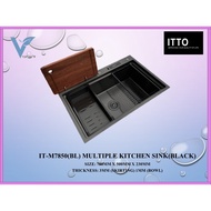 ITTO IT-7850BL BLACK MULTIPLE KITCHEN SINK