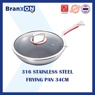 316 STAINLESS STEEL FRYING PAN 34CM