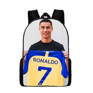 Ronaldo Wallpaper Cr7 Backpack Boys and Girls School Bag Children's School Bag Cartoon Children's Ba