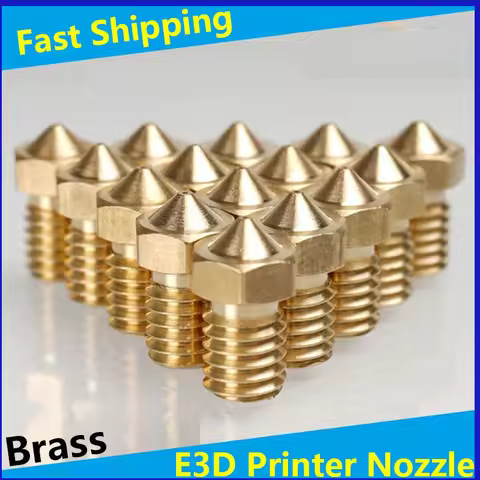 E3D Extra Nozzles 3D Print Parts Extruder Brass Nozzles for V5 V6 3D Printer Accessories M6 Threaded