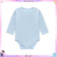 Augelute Long-Sleeved Baby Onesie Pure Cotton Plain Color Versatile Boy Girl 2-Piece Set 60316