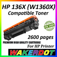 Compatible HP LaserJet Toner 136x 136 For HP M211D M211DW MFP M236DW MFP M236SDW 136a W1360A W1360X
