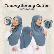 TUDUNG SARUNG SOUK COTTON | SOFT AWNING | SIZE M L