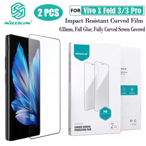 For Vivo X Fold 3 Pro Nillkin Impact Resistant Curved Film 2Pcs Fully Cover Screen Protector Not Tem
