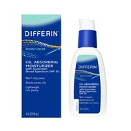 Oil Absorbing Moisturizer with SPF 30, Sunscreen for Face by the makers of Differin Gel, Gentle Skin