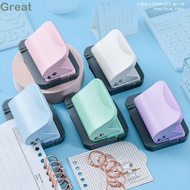 GREAT Round Hole Puncher, Notebook Scrapbooking Binding For A4 A5 B5 Paper 6-Hole Paper Punch, Creat