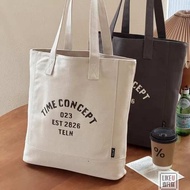 bag gentlewoman bag tote bag Original Design Retro Literary Letters Commuter Thickened Canvas Should