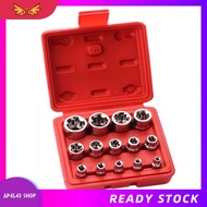 [ap4l43.] 14Piece E-TORX Socket Set Premium Female Torx Socket Set Star Socket Set Torque Socket Set