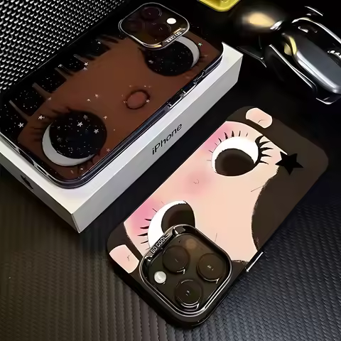 Cute Big Eyes Anime Girl Matte Phone Case for Oppo A6C A6 F31 A5x A5 A3x A60 A79 A98 A1 A78 A58 A38 